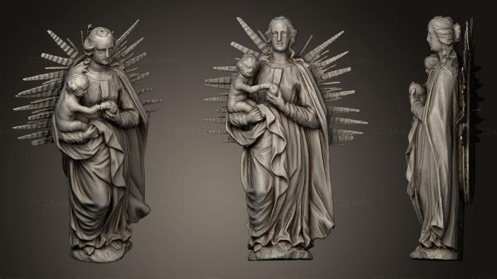 Статуи религиозные (Мадонна Мадона, STKRL_0117) 3D модель для ЧПУ станка